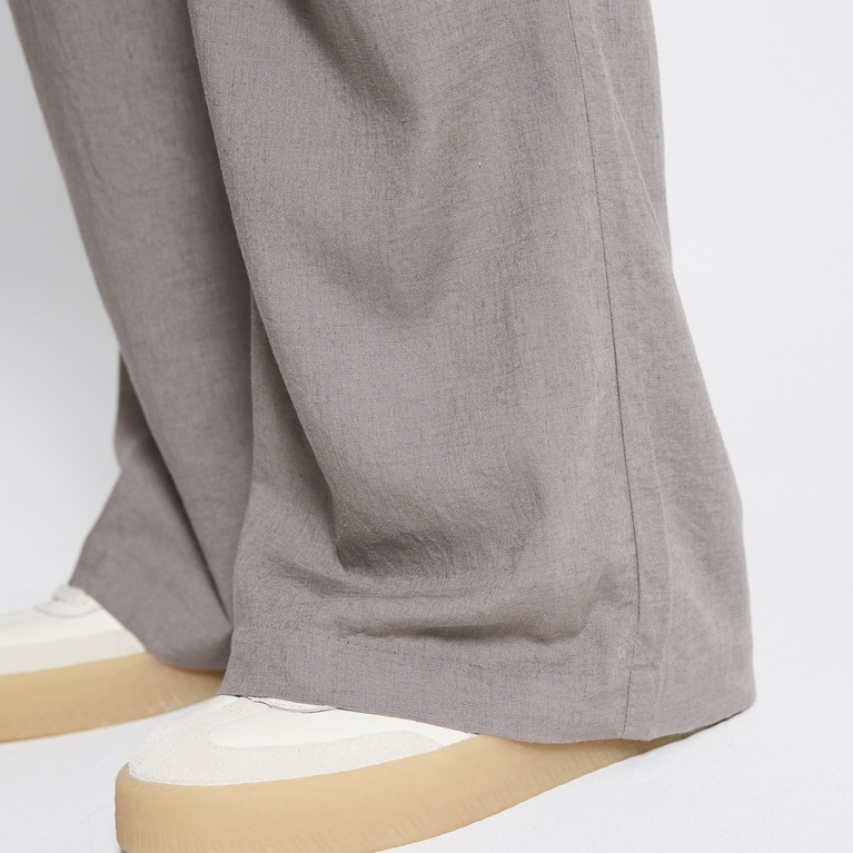 Linen blend pants "Denise" Dk Beige